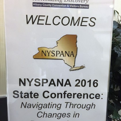 NYSPANA State Conference in Latham, NY on October 20-21st 2016